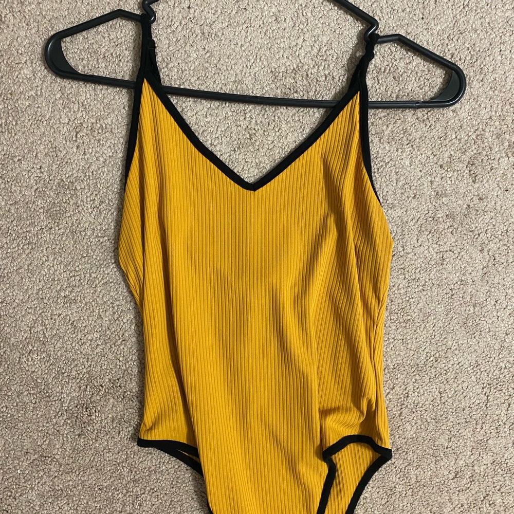 Black and Yellow bodysuit